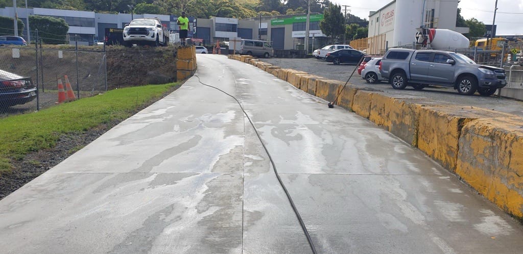 The same roadway after clean-up