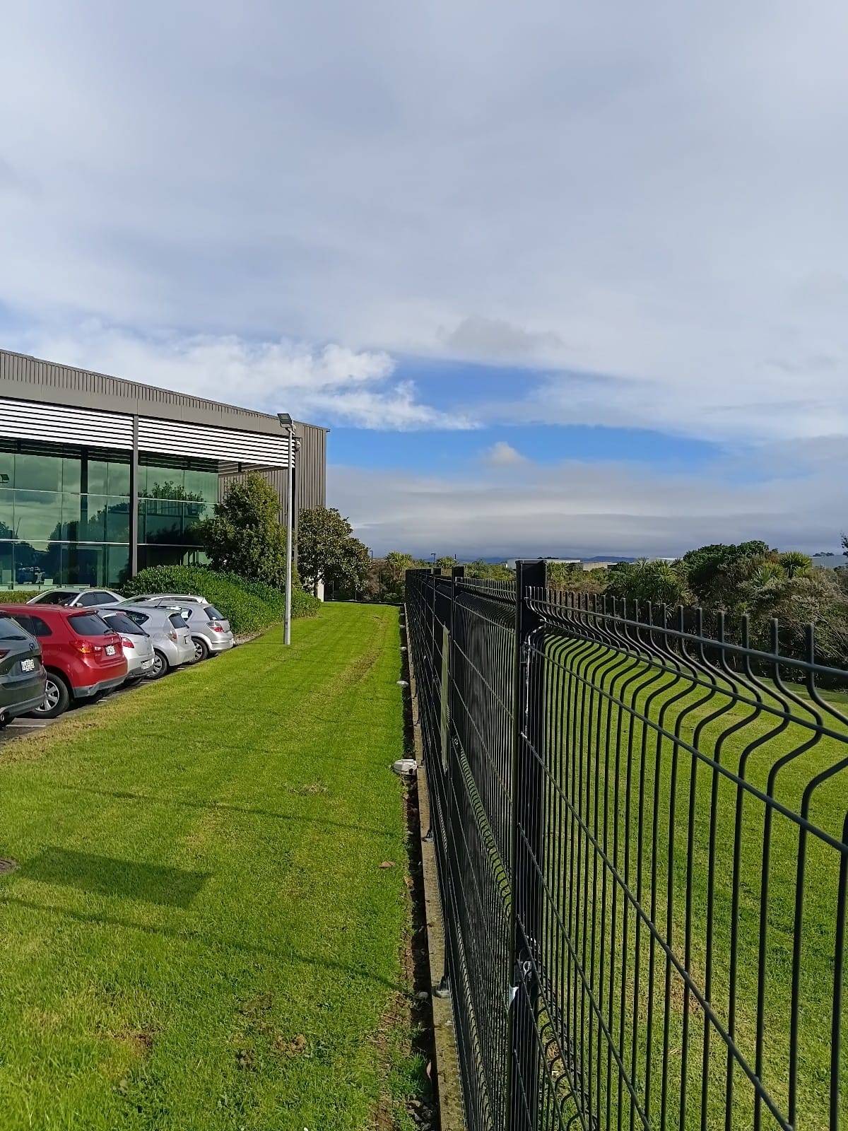 Boundary mowing at a commercial property