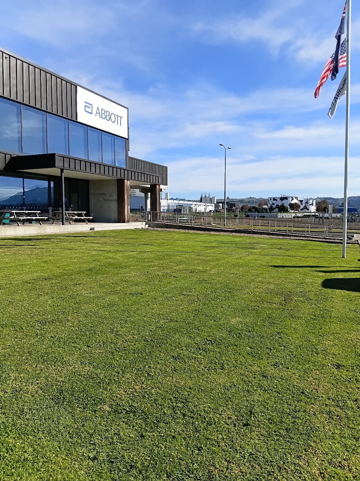 Hedge trimming on a commercial site