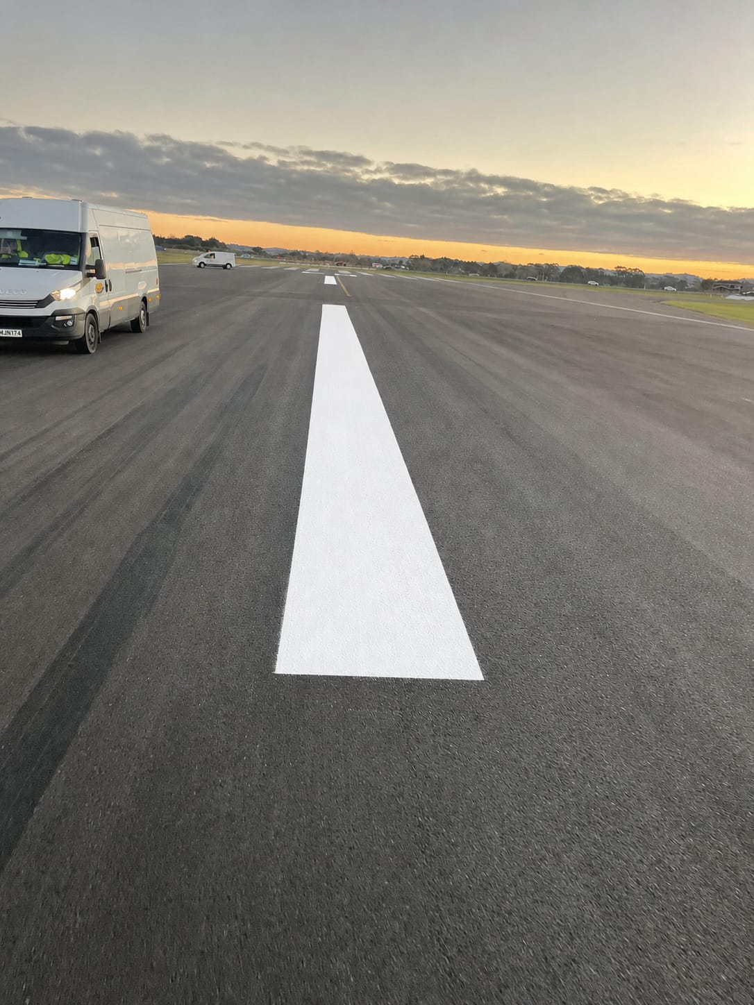 Airport runway markings